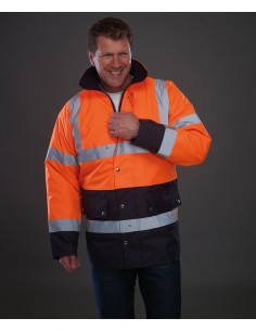 Y-HVP302-Hi-Vis Two-Tone Motorway Jacket 2